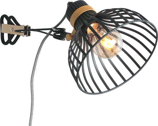 Anne Lighting wandlamp Dunbar - zwart - metaal - 3093ZW