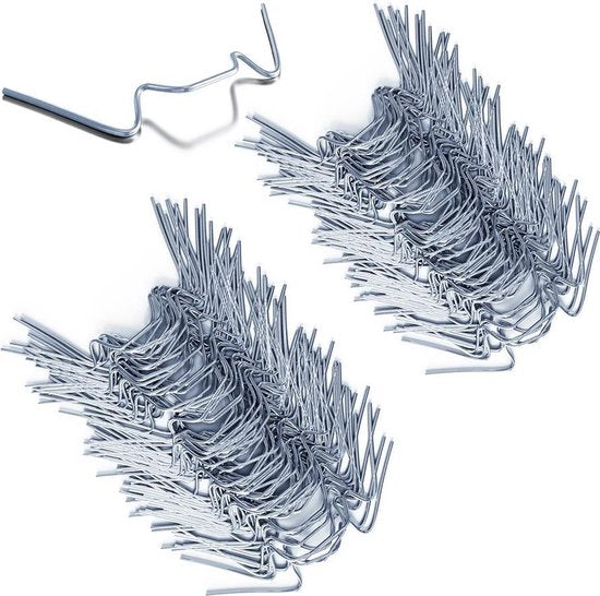 Deuba Broeikas Glasklemmen – 100 Stuks 85x30mm – RVS Zilver