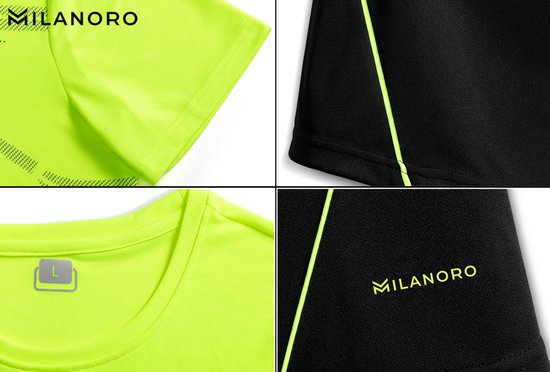 Milanoro - Stijlvol sportsetje voor mannen - Groen - 3XL