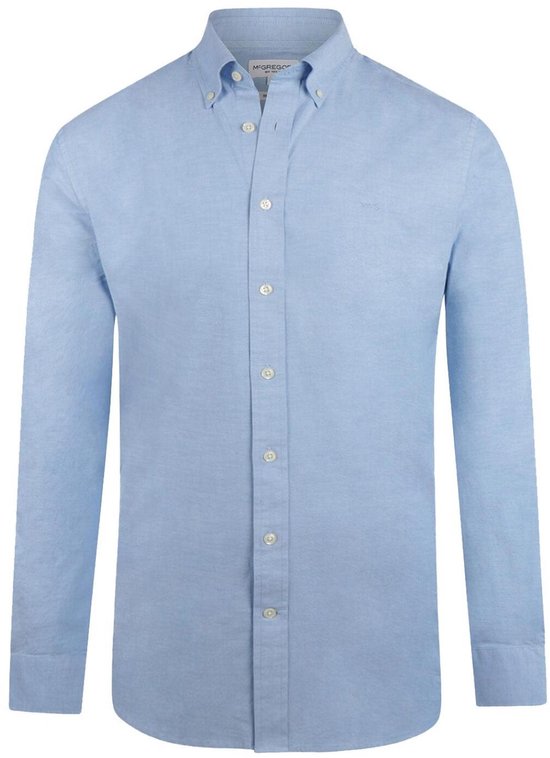McGregor Overhemd Oxford Stretch Mm999 6001 01 2001 Lichtblauw Mannen Maat - M