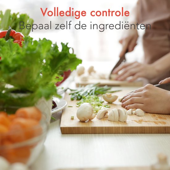 KitchenBrothers Soepmaker - 1.6L - 5 Programma's - Timer Display - Blender - RVS/Zwart