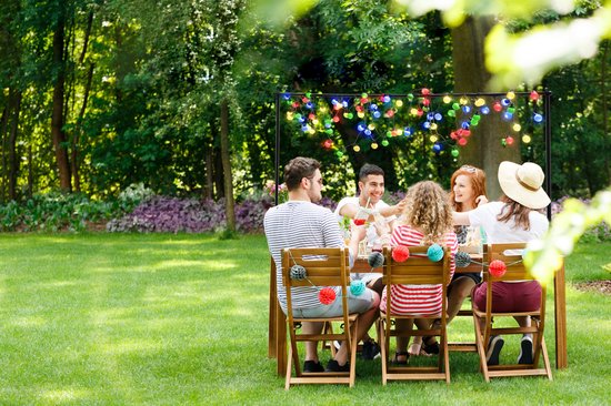 Arti Casa Tafelstang - Decoratieframe - met Klemmen - voor Bloemen, Ballonnen, Lampjes en Planten - Trouwboog - Metaal - Zwart