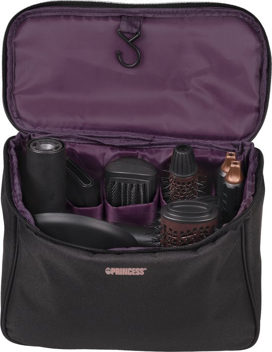 Princess Airstyler Pro 529205 - 7 in 1 - 2000 Watt - 1.8m snoer - BLDC Motor - Luxe Opbergtas - Hitte handschoen - Multi Styler - Hairwrap - Haarstijler - Haardroger - Warmteborstel - Fohnborstel - Krulborstel en Stijlborstel