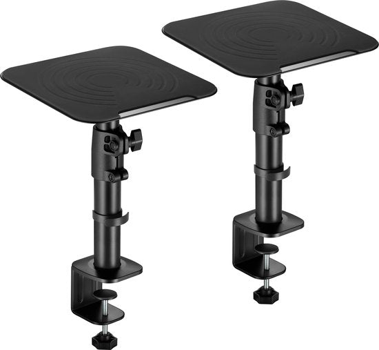 VDD Gaming - Speaker standaard - Zwart - 2 stuks - 25x25x73 cm