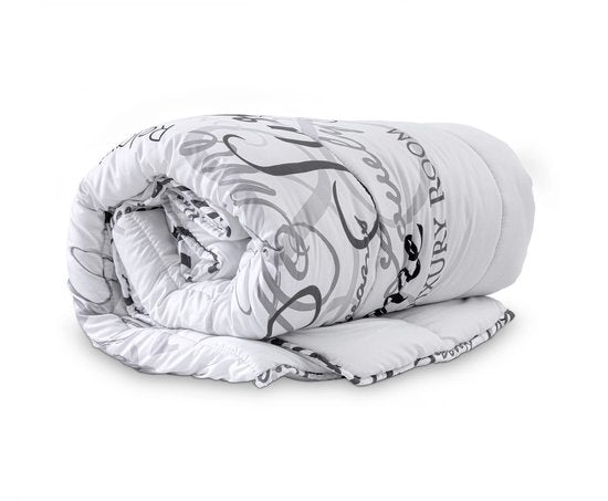 Sleeptime Dekbed zonder Overtrek - Bedrukt dekbed - Gekleurd dekbed - Dekbed met print - 200x200 cm - Wit
