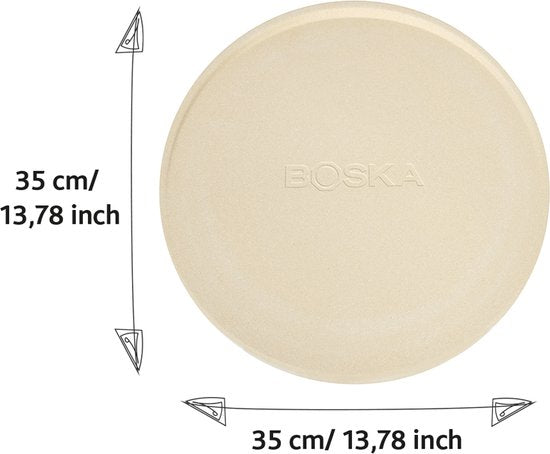 Boska Pizzasteen Deluxe L - voor Oven & BBQ - Knapperige pizza's - Ø 35 cm - BBQ Accessoires