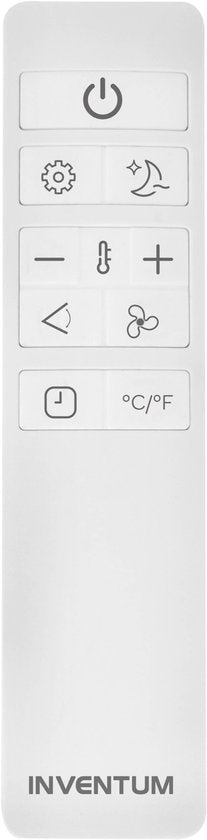 Inventum AC126WH Mobiele Airco - 12000 BTU Airconditioning - 4-in-1 - Koelen, Verwarmen, Ventilator, Ontvochtiger - Tot 105 m³ - Afdichtingskit - Wit