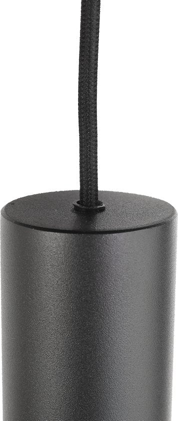 Steinhauer - hanglamp - Reflexion - zwart - glas metaal - design lamp - E27 GU10 - 3796ZW