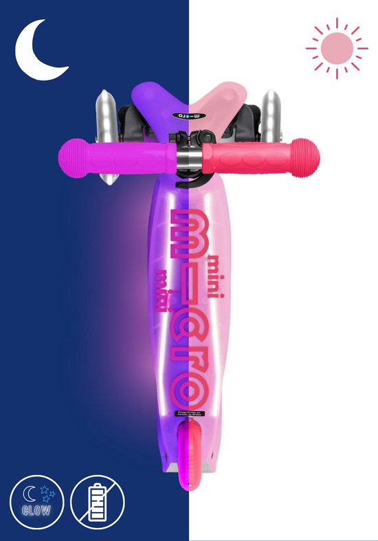 Micro Mini Deluxe LED Scooter - Glow Plus step voor kinderen 2-6 jaar - max 50 kg