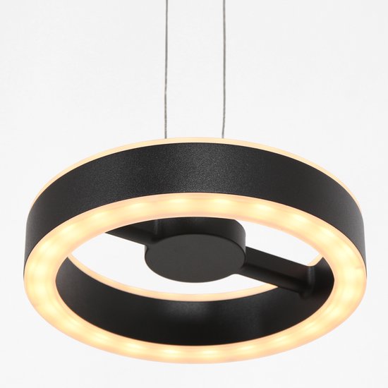 Steinhauer - hanglamp - Piola - zwart - acryl metaal - design lamp - LED - 3501ZW