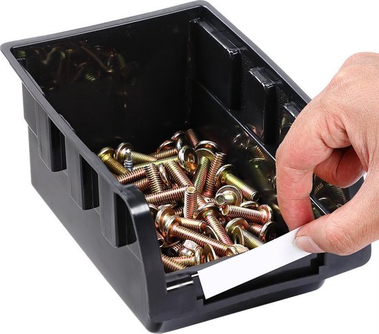Monzana Wandrek - Stapelboxen 32 delig 64x38cm - Zwart