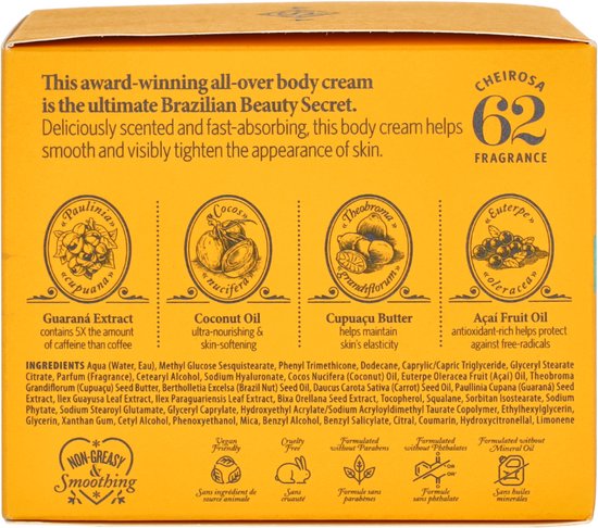 Sol de Janeiro Brazilian Bum Bum Cream - Bodycrème met cafeïne voor stevige huid - 240ml