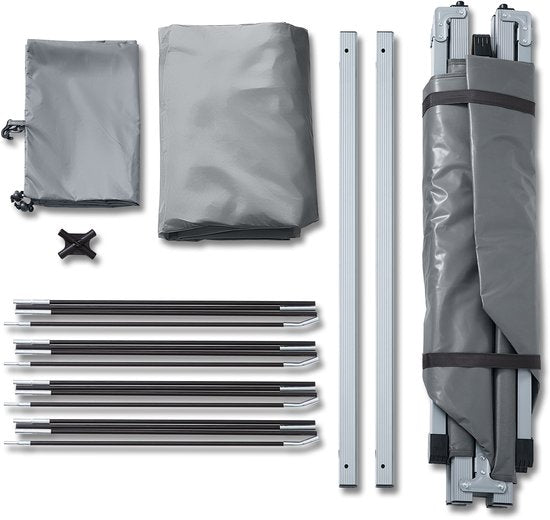 SoBuy OGS32-II-HG Opblaasbare Camping Tent - Grijze Textiel 193x161cm