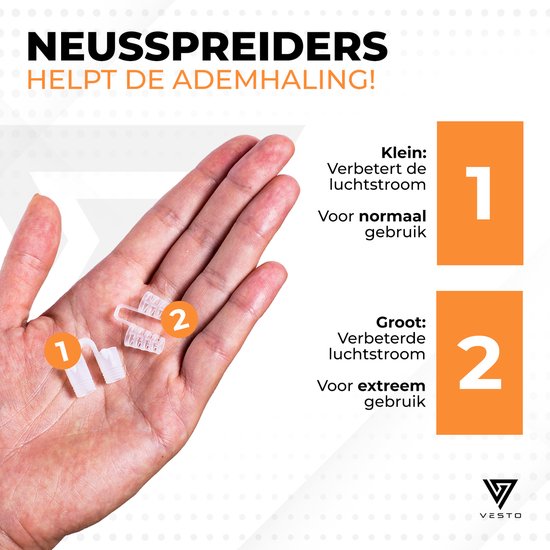Vesto® Snurk set - 2x Anti Snurk Beugel - 20x Neuspleister - 8x Neusspreider - 4x Magnetische neusclip - Complete Set - Anti Snurk Beugel Pro - Anti Snurkmiddelen