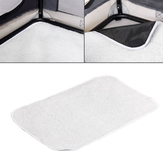 Cadoca Honden & Katten Reisbench XXL - 90x59x65cm - Grijs