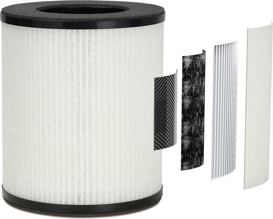 Andersson – Luchtreiniger Met Ionisatie – Voor Ruimtes Tot 14 m² & Met Wifi App – Voorzien Van Hepa 13 Filter En Nachtstand – Voor Een Schoon Binnenklimaat – Wit Kunststof
