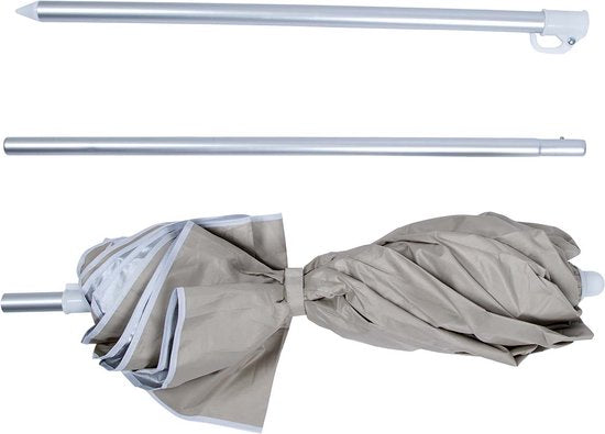 Bo-Camp - Parasol - Compact - 3-Delig - Ø 160 cm - Zand