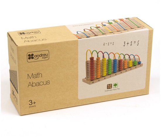 Andreu Toys rekenkraaltelraam educatief speelgoed multicolor.
