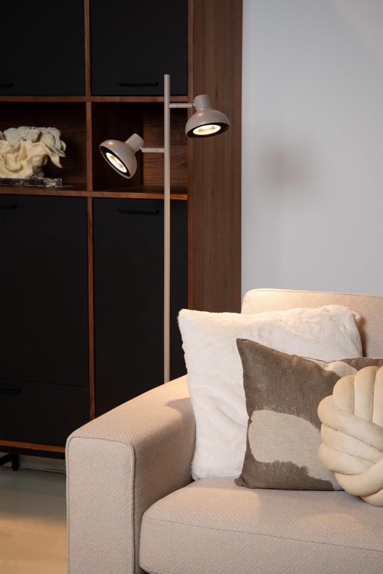 Lucide SENSAS - Vloerlamp - 2xGU10 (ES111) - Beige