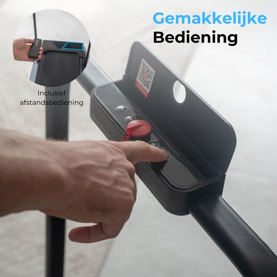 Loopband 1-12km/u – Walking Pad – Loopband Inklapbaar – Wandelband – Met Hellingfunctie – Incl. Tablethouder, Afstandsbediening en App