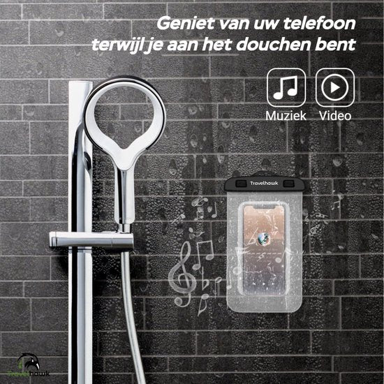 Travelhawk Waterdichte Telefoonhoesjes – Drybag Set 2 stuks – Smartphone & Paspoort – Doorzichtig