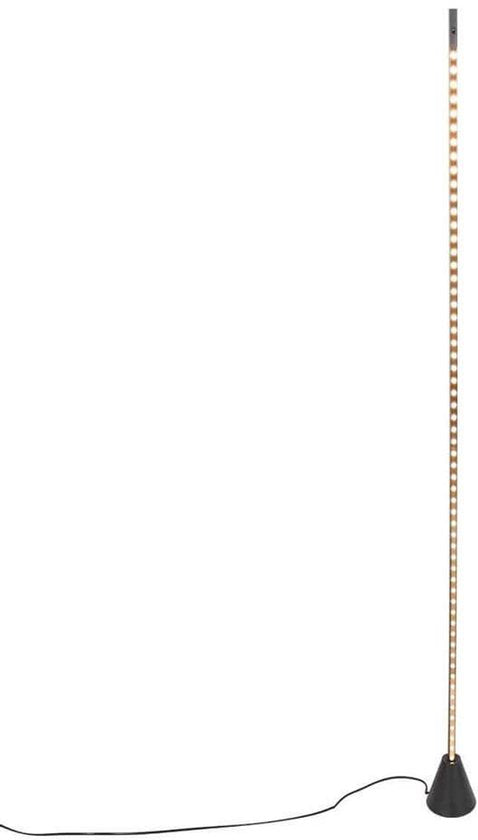 Steinhauer - vloerlamp - LuzHaz - zwart - metaal - Ø 10cm - LED - 4133ZW