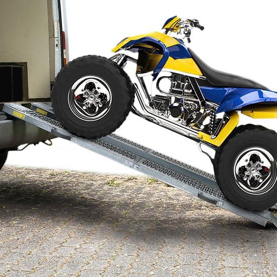 Monzana Oprijplaat Brug – 2 Stuks Opvouwbaar tot 400Kg – Zilver