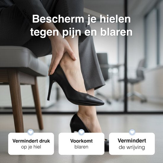 Hielbeschermers - 6 stuks - Hielkussen - Steunzolen - Antislip hielzool - Tegen blaren - Hakbeschermers - Hielkussentjes voor schoenen