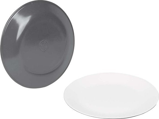 Bo-Camp - Servies - Two-tone - 16 Stuks - Grijs