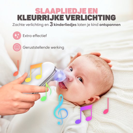 Vulpes Goods® BabyCare - Baby Neusreiniger - Baby Neusreiniger Elektrisch - Neusdouche Elektrisch - Neusreiniger - Snoetenpoetser - Neuszuiger - Grote Batterij - USB C - PRO