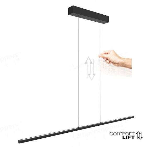 Steinhauer - hanglamp - Bande - zwart - metaal - design lamp - LED - 3995ZW