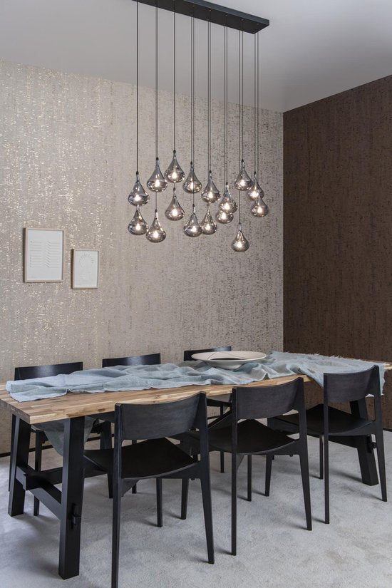 Lucide TEARS - Hanglamp - LED Dimbaar - G4 - 16x1,5W 3000K - Zwart