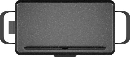 Tristar Grillplaat BP-2667 - Tafelgrill M: 46 x 26 cm - Voor binnen en buiten - BPA Vrij - Gourmet bakplaat voor op tafel - 4 tot 6 personen - Met regelbare thermostaat - Anti-aanbaklaag - Zwart