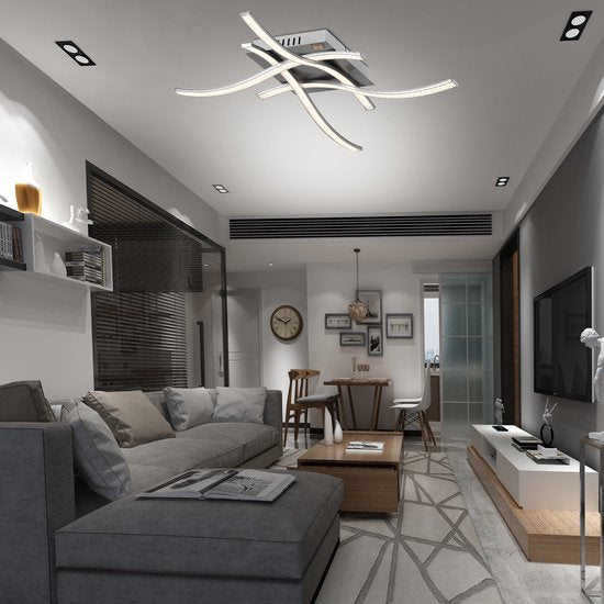 Monzana LED Plafondlamp Tigull - Lamp - Verlichting, 4 Armen