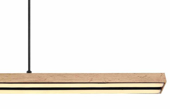Globo - hanglamp - Doro - naturel - metaal - grote eettafellamp - LED - 416080WH