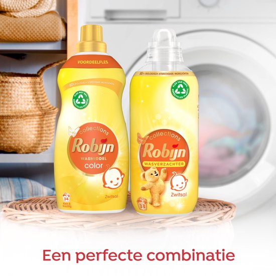 Robijn Klein & Krachtig Collections Color Zwitsal Vloeibaar Wasmiddel 34 wasbeurten