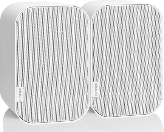 Artsound UNI20, Set van 2 passieve luidsprekers, 2-weg hifi luidspreker, 10-40 watt, muurbeugel met kogelgewricht, geschikt voor ruimtes tot 20 m² zoals gang, keuken, toilet, kleur: wit