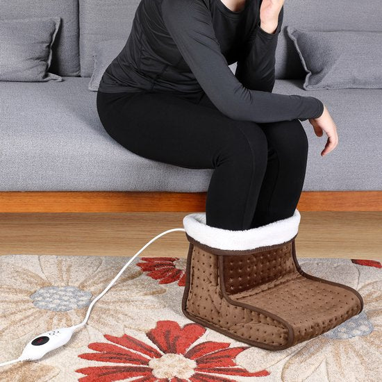 MONZANA Voetenwarmer - Elektrisch 6 Temperatuurstanden Timer - Bruin
