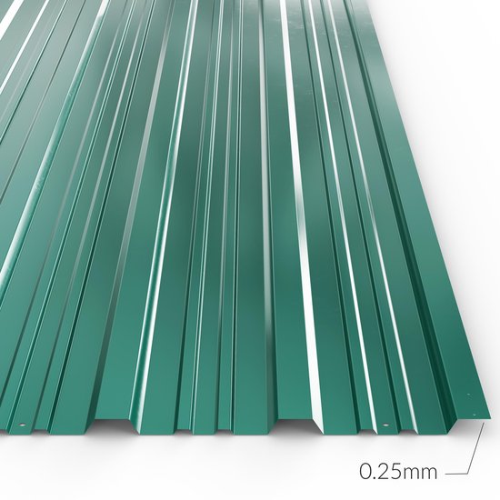 Gardebruk Dakplaten – afm. 129 x 46cm = 7m² - 12 stuks Groen