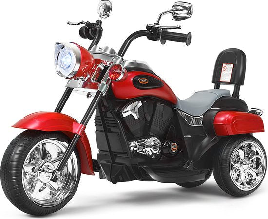 Coast Chopper - Elektrische Kinder Motorfiets - 91 x 48 x 64 cm - rood + zwart