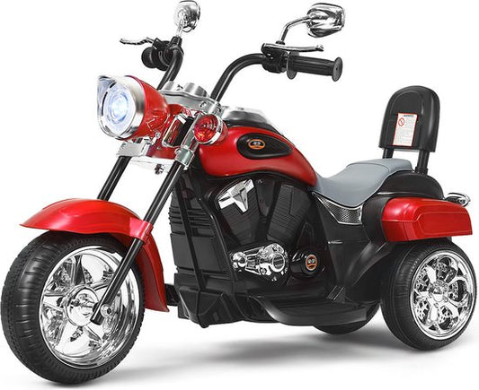 Coast Chopper - Elektrische Kinder Motorfiets - 91 x 48 x 64 cm - rood + zwart