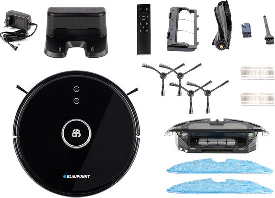 Blaupunkt Bluebot XTREME - Robotstofzuiger met Dweilfunctie – Perfect voor lange dierenharen - 3000Pa - Realtime mapping