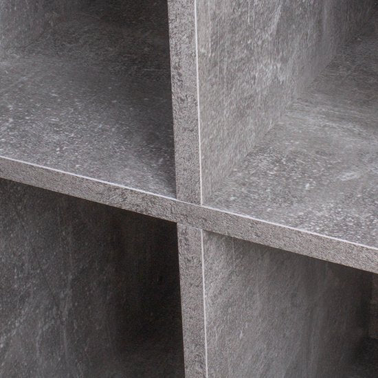 Platen vinyl lp kast - opbergen lp vinyl platen - boekenkast - grijs beton