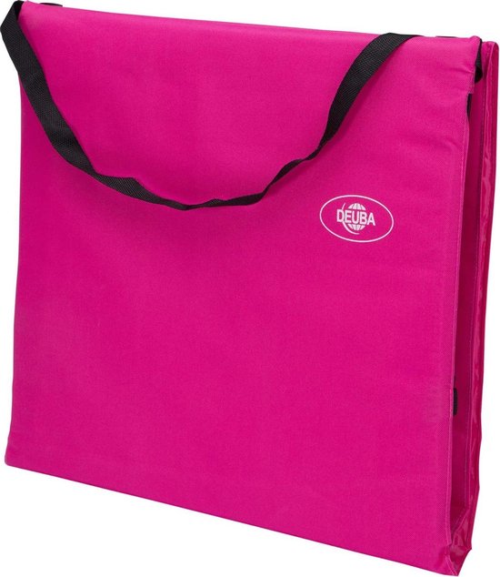 Detex Strandmat Rugleuning Draagriem Zijtas 158x56x45,5cm Roze
