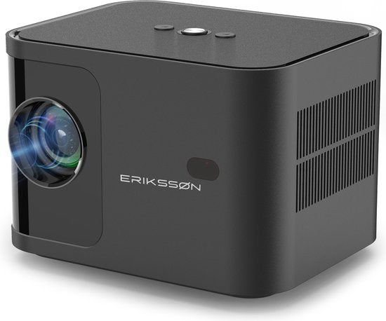 Erikssøn Beamer Prime - Ingebouwde Krachtige Speaker - 6600 Lumen - 1080P Full HD - Wifi Projector - Streamen vanaf je telefoon - Mini Beamer - Beamers - IOS & Android - Smart - Zwart