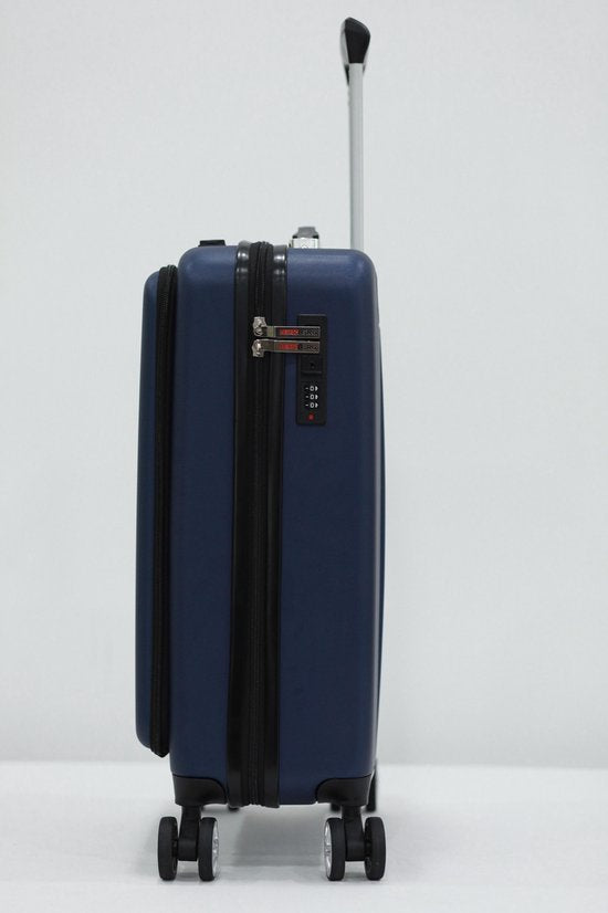 Herzberg Handbagagekoffer - Robuust - Blauw