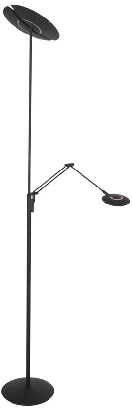 Steinhauer Exclusive - vloerlamp - Zenith2 - zwart - kunststof metaal - design lamp - LED - 4390ZW