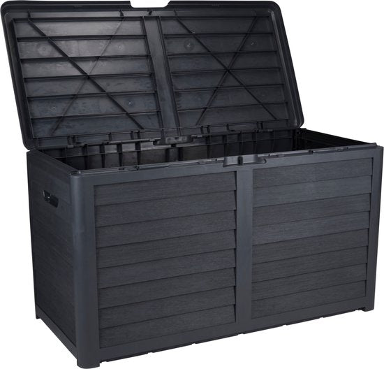 Lifetime Garden Tuinkussenbox – Slotoptie – 420 liter – 117,3 x 65,3 x 54,8 cm – Zwart