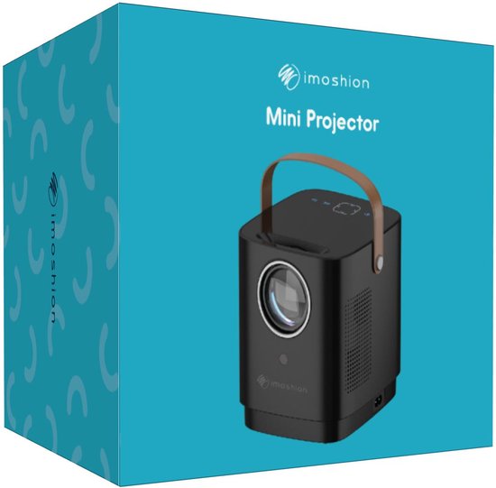 iMoshion Draagbare Beamer - Full HD Mini Beamer / Projector - Streamen via WiFi - Zwart