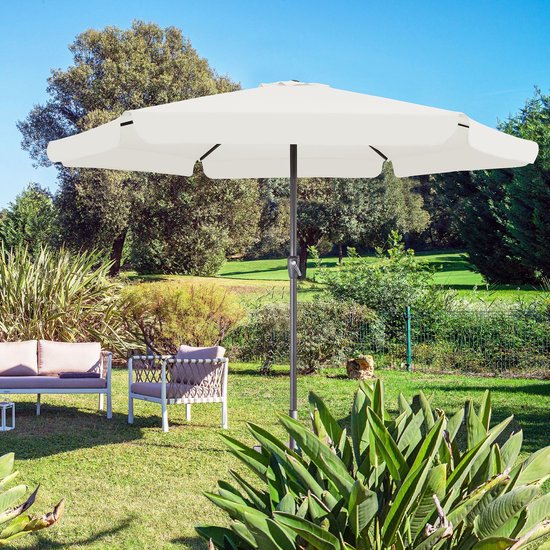 Kingsleeve Parasol - met Draaimechanisme - Beige Ø 330cm